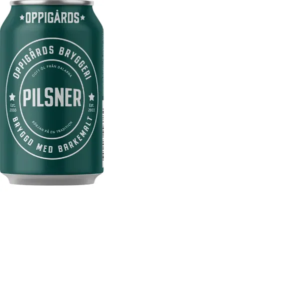 Alus OPPIGARDS Pilsner, 4,7%, bundžā, 0.33l (DEP)