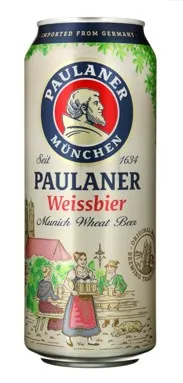 Alus PAULANER Weissbier, bundžā, 5.5%, 0.5l (DEP)