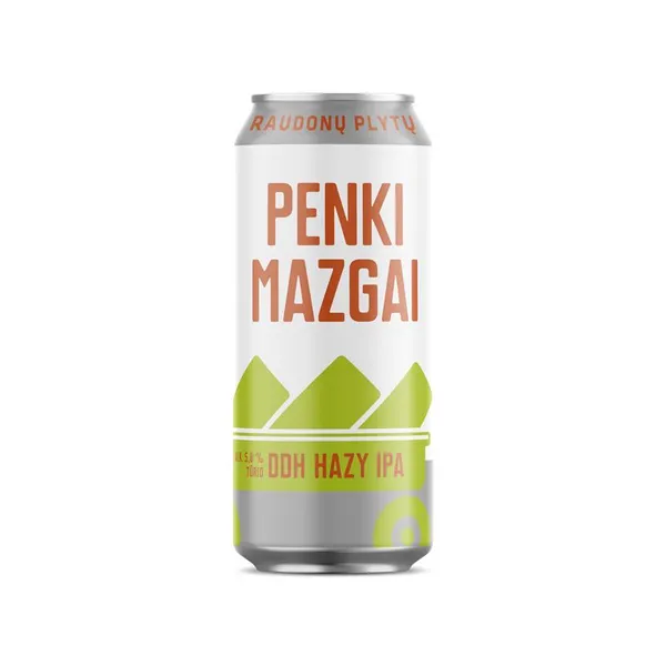 Alus RAUDONU PLYTU Penki Mazgai, 5%, bundžā, 0.5l (DEP)