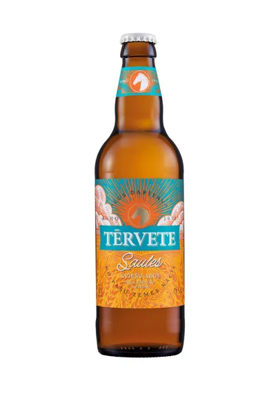 Alus TĒRVETE Saules, kviešu , 5%, stiklā, 0.5l (DEP)