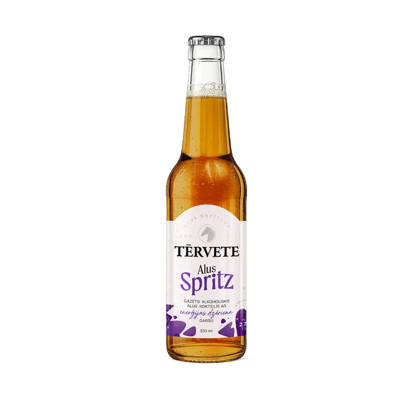 Alus TĒRVETE Spritz, ar enerģijas dzēriena garšu, 2,7%, stiklā, 0.33l (DEP)