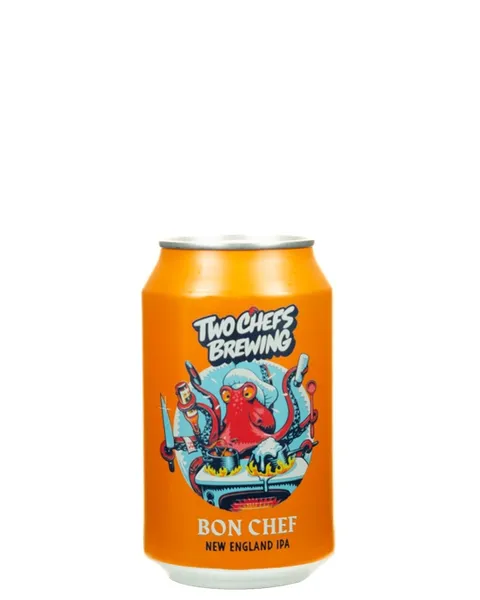 Alus TWO CHEFS Bon Chef, 5%, bundžā, 0.33l (DEP)