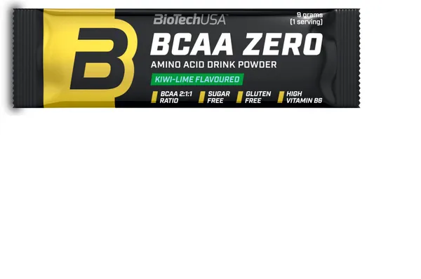 Aminoskābes BioTechUSA, BCAA Zero, kivi-laima garša, 9g
