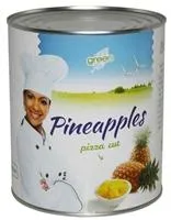 Ananasi sīrupā, gabaliņi GREEN, 1/16, 3.05kg/1.84kg