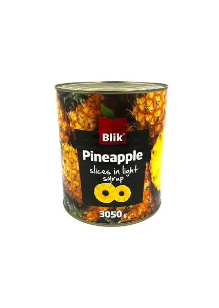 Ananasi sīrupā, riņķīši BLIK, 3100ml