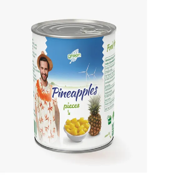 Ananasu gabaliņi GREEN, 565g/340g