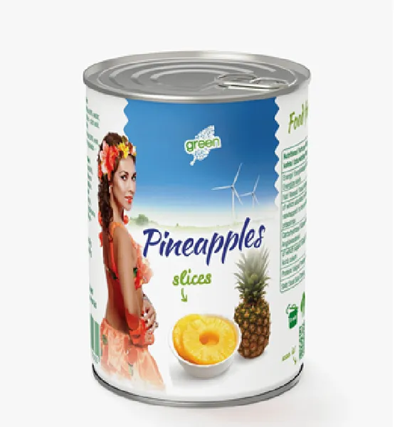 Ananasu riņķīši GREEN, 565g/340g