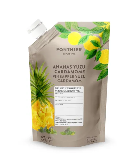 Ananasu, yuzu, kardamona biezenis  PONTHIER,  atdzesēts, 1kg