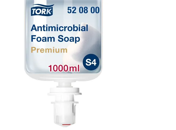 Antibakteriālās putu ziepes TORK, 1l, S4, 520800