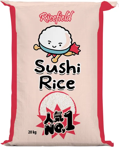 Apaļie suši rīsi RICEFIELD, 20kg