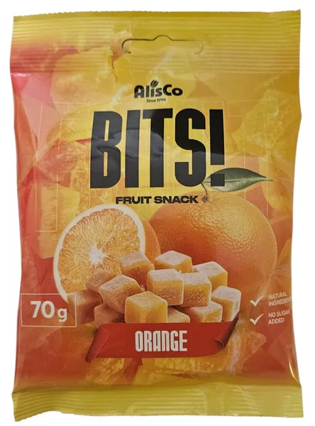 Apelsīnu našķis BITS!, 70g