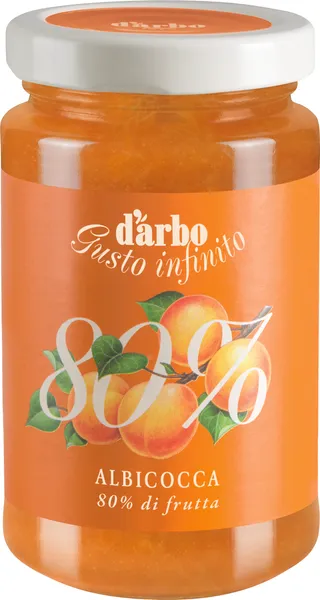 Aprikožu ievārījums D'ARBO, 80%, 250g