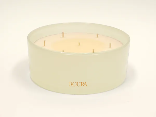 Aromātiskā svece Icon Lotus, 7 daktis, D 20 cm, H 8,5 cm, līdz 70 st.