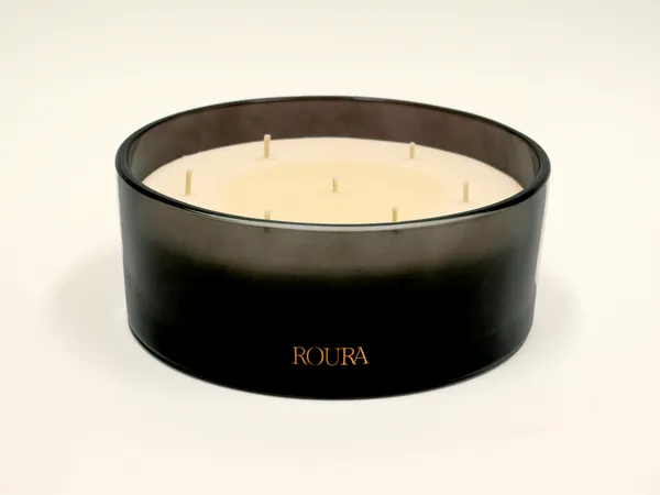 Aromātiskā svece Icon Wood, 7 daktis, D 20 cm, H 8,5 cm, līdz 70 st.