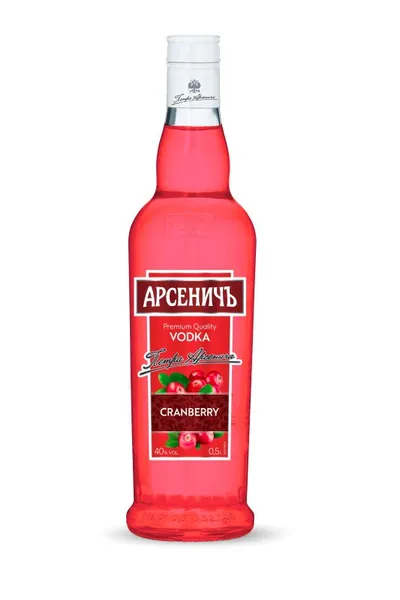 Aromatizēts degvīns ARSENITCH Cranberry, 40%, 0.5l