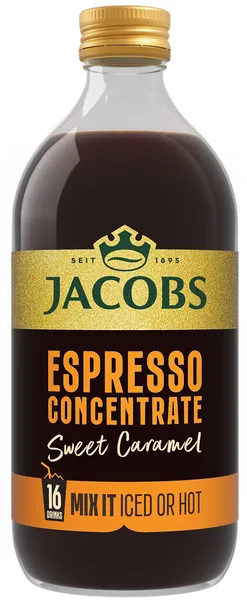 Aromatizēts koncentrēts kafijas dzēriens JACOBS ESPRESSO CARAMEL 485ml