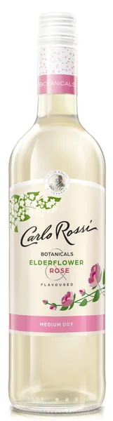 Aromatizēts vīna dzēriens Carlo Rossi Botanicals Elderflower&Rose 10% 0,75l
