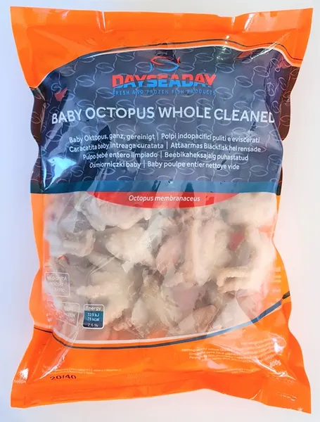 Astoņkāji mazie DAYSEADAY, saldēti, 20/40, 20% glazūrā, 800g/1kg