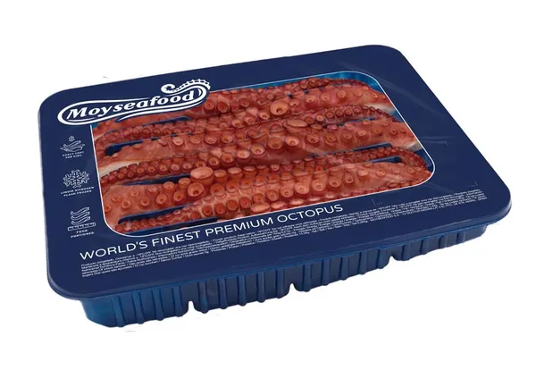 Astoņkāju taustekļi, saldēti, 150-200g (30-45cm), vārīti, 1.5kg