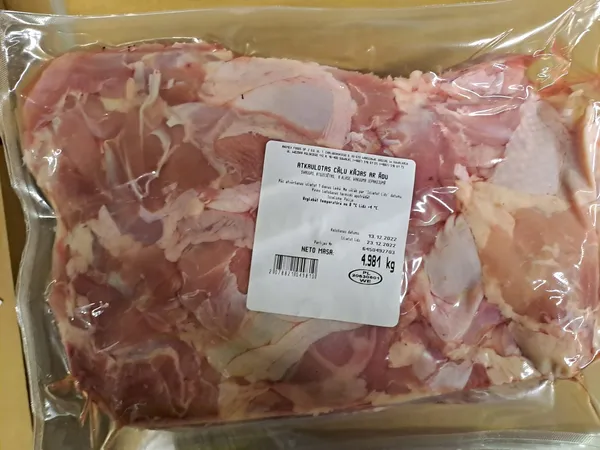 Atdzesētas atkaulotas cāļu kājas ar ādu, A kategorija, ~ 5kg Halal