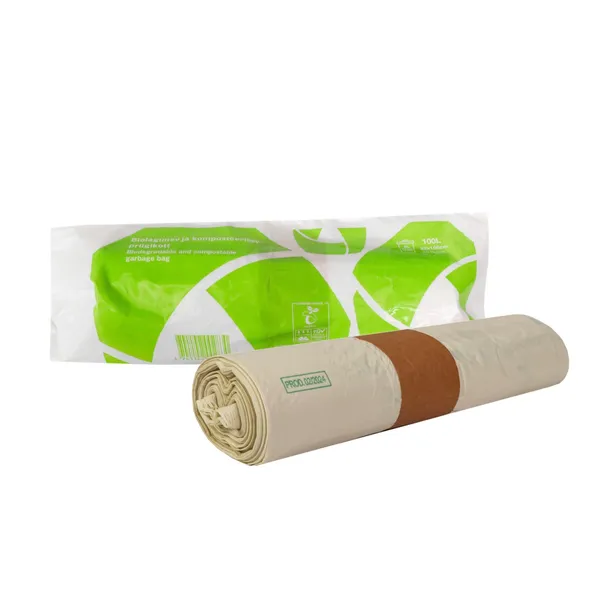 Atkritumu maisi BIO, 100l, zaļi, 82x105cm, 18mk, 20gab