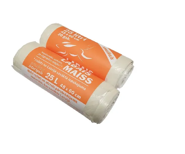 Atkritumu maisi 25L 20gb 10mkr balti (45)