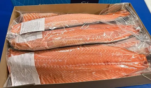 Atlantijas laša fileja, ātri sasaldēta, ar ādu, D kat., 1.4-1.8 kg, IQF, vakuumā, Norvēģija