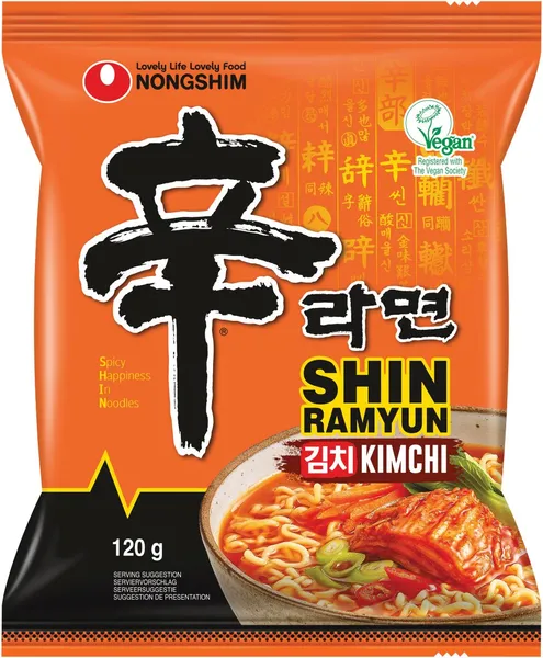 Ātrā pagatavojamās nūdeles NONGSHIM, kimchi garša, 120g