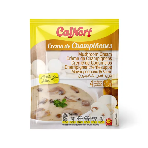 Ātri pagatavojama zupa CALNORT, sēņu garša, 66g