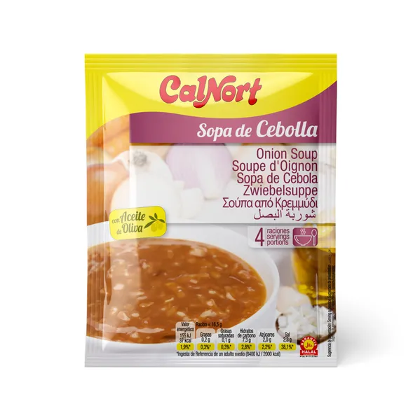 Ātri pagatavojama zupa CALNORT, sīpolu garša, 50g