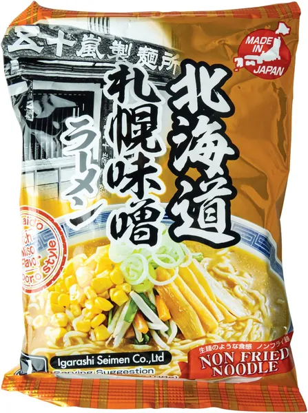 Ātri pagatavojamās nūdeles IGARASHI SEIMEN, ar miso pastu, 108g