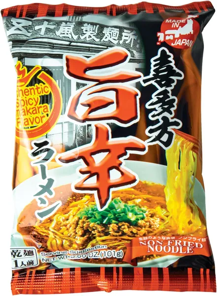 Ātri pagatavojamās nūdeles IGARASHI SEIMEN Kitakata Umakara, pikantas, 101g