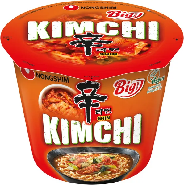 Ātri pagatavojamās nūdeles NONGSHIM, kimchi garša, krūzītē, 112g