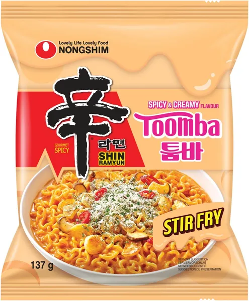 Ātri pagatavojamās nūdeles NONGSHIM Toomba, 137g