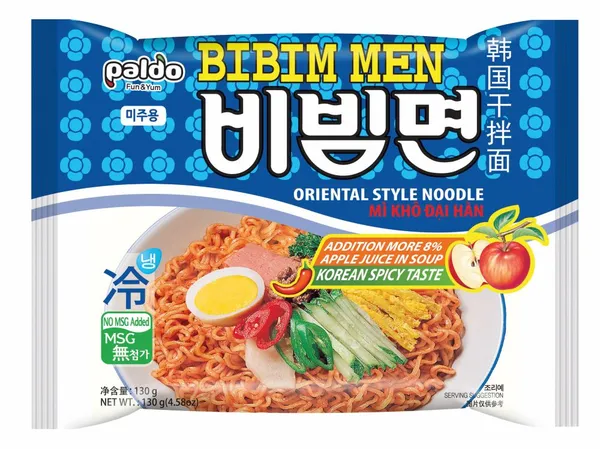 Ātri pagatavojamās nūdeles PALDO Bibim Men, 130g