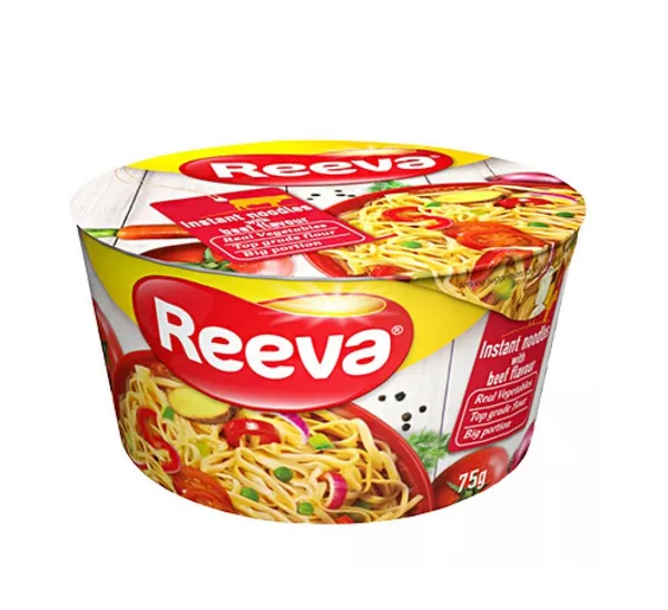 Ātri pagatavojamas nūdeles REEVA ar liellopa gaļas garšu 75g