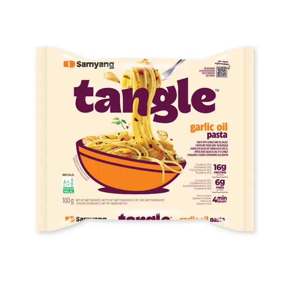 Ātri pagatavojamas nūdeles SAMYANG Tangle ķiploku, 100g