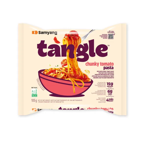 Ātri pagatavojamas nūdeles SAMYANG Tangle tomātu, 105g