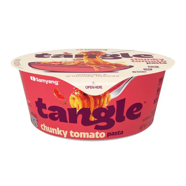 Ātri pagatavojamas nūdeles SAMYANG Tangle tomātu, traukā, 105g