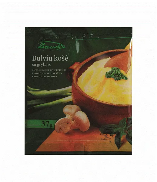 Ātri pagatavojams kartupeļu biezenis SAUDA ar sēnēm, 37g