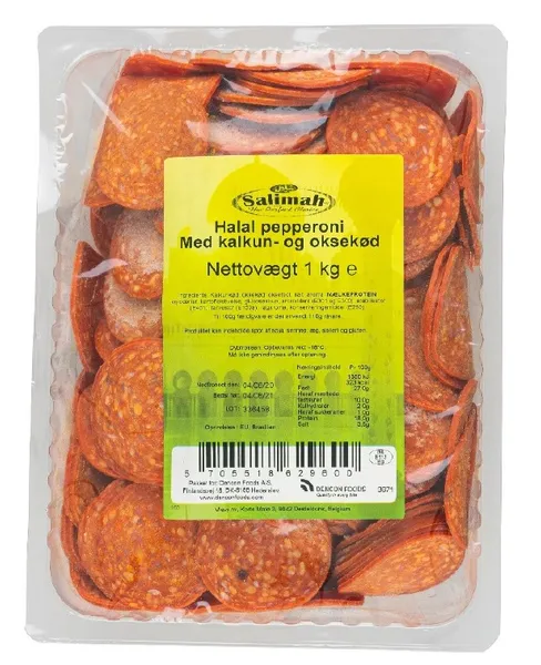 Ātri saldēta desa PEPPERONI, Halal, 1kg IQF