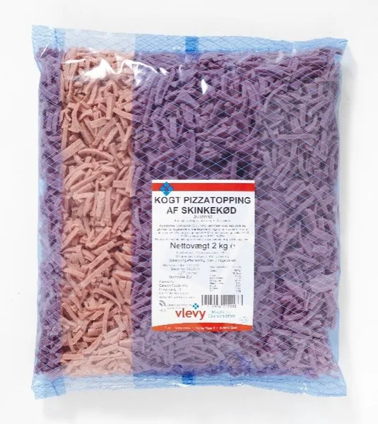 Ātri saldētas šķiņķa strēmelītes picai,  2kg (IQF)