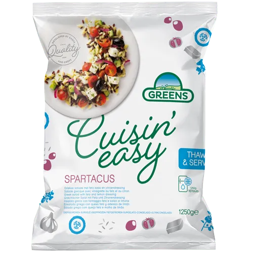 Ātri saldēts dārzeņu maisījums GREENS Spartacus, 1.25kg IQF