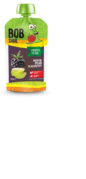 Augļu biezenis BOB SNAIL, Bumbieru-kazeņu smūtijs, pasterizēts, 120g