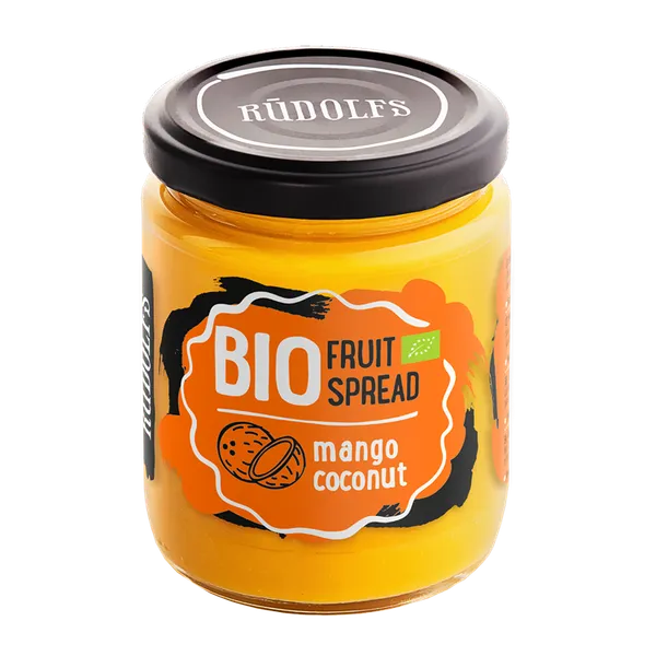 Augļu krēms RŪDOLFS BIO mango, kokoss 245 g