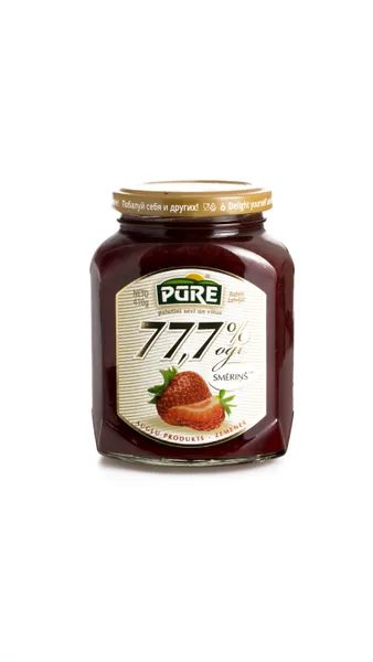 Augļu produkts PŪRE, Zemenes "77,7% ogu smēriņš", 410g