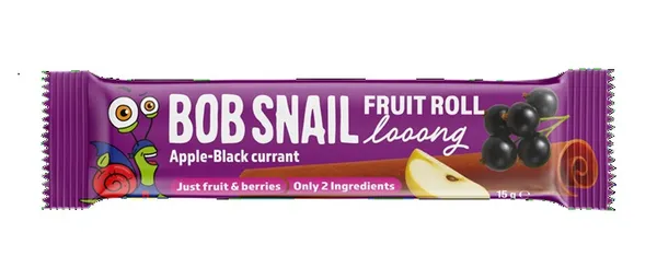 Augļu rullītis BOB SNAIL Looong, Ābols-upene, 15g