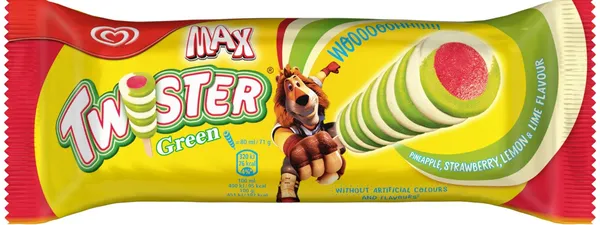 Saldējums Twister Green augļu 80ml