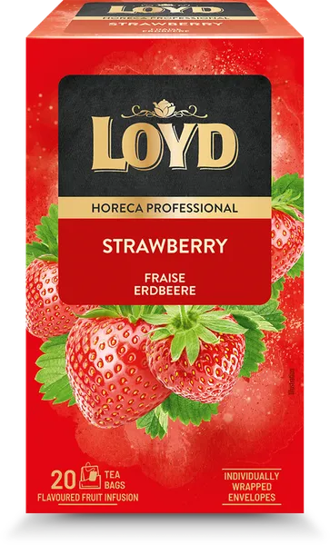 Augļu tēja LOYD ar zemenēm FS 20x2g