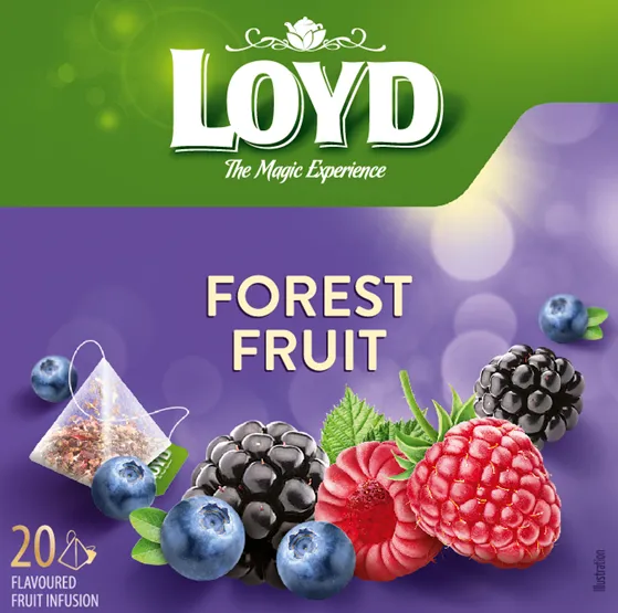 Tēja Loyd Pyramids augļu ar meža ogu garšu 40g